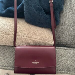 Kate Spade Burgundy Crossbody Bag